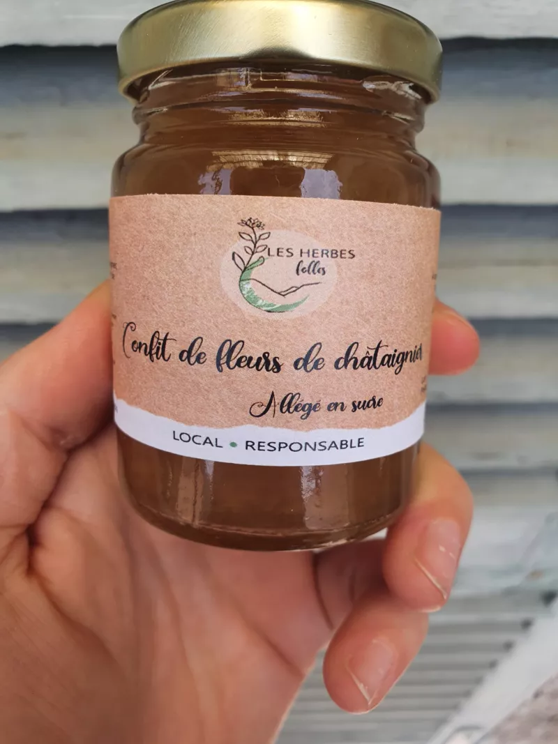 Confit de fleurs de châtaignier allégé en sucre