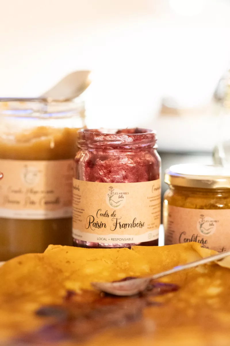 Coulis de raisin framboise